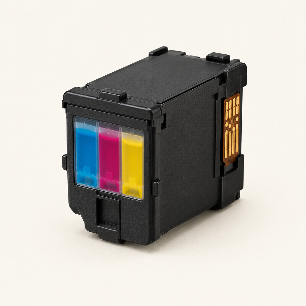 HP 67 tri-color ink cartridge — Tri-color replacement ink for HP 67 printers.